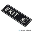 thumbnail image 3 of Unique Bargains EXIT Sign 9'x3' Self Adhesive Door Sticker Mounting Strip Black, 3 of 6