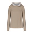 thumbnail image 4 of Timegard Womens Hoodies Plus Size Long Sleeve Thumb Hole Pullover Fall Casual Solid Color Comfy Tops, 4 of 5