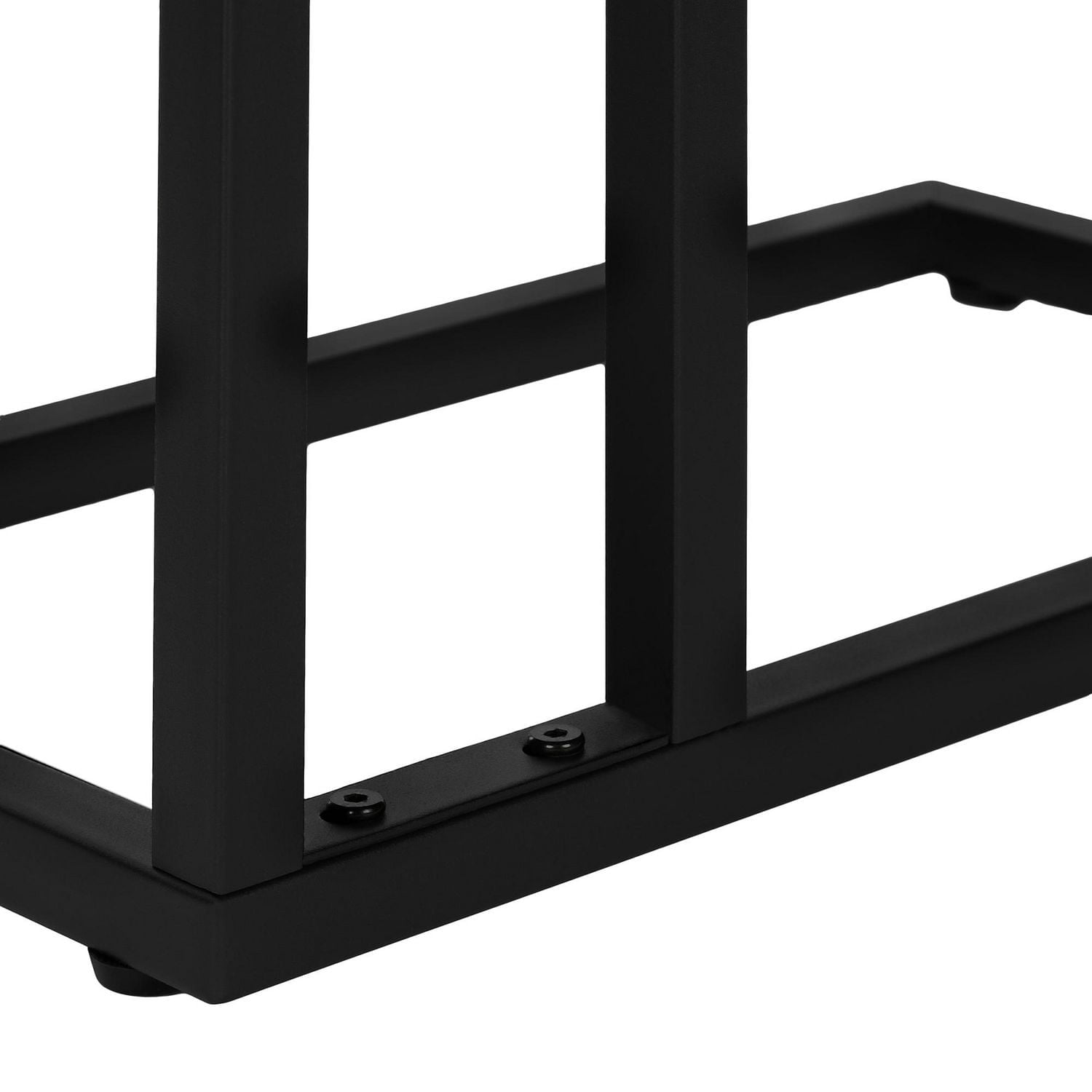 Monarch Specialties Accent Table, C-shaped, End, Side, Snack, Living Room, Bedroom, Metal, Laminate, Black Marble Look, Contemporary, Modern