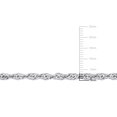 thumbnail image 3 of Miabella Sterling Silver Singapore Chain Necklace, 3 of 4