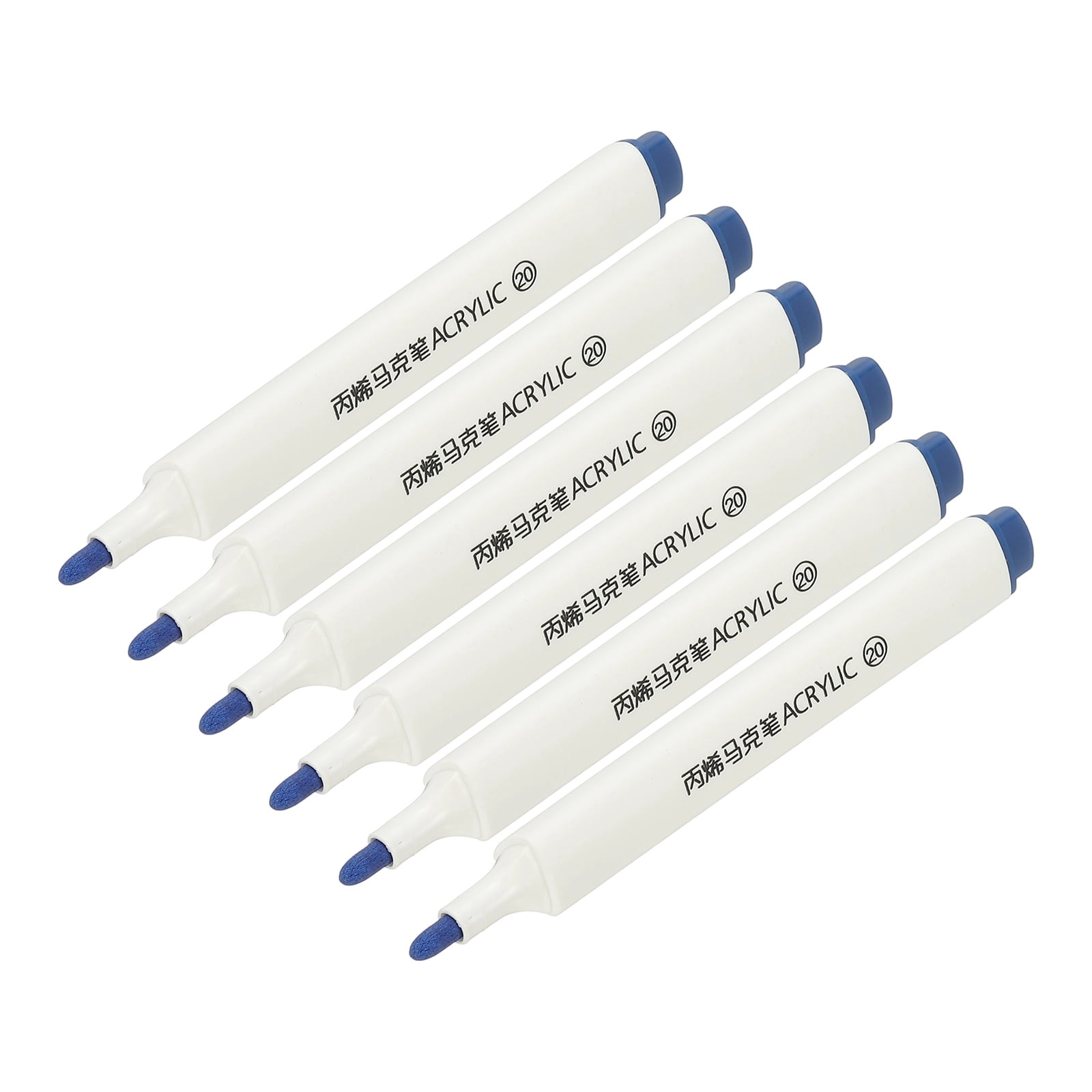 Uxcell Acrylic Paint Marker Pens Acrylic Paint Pens Waterproof Paint Art Marker Pen Water Based Paint Pen for DIY Craft Dark Blue