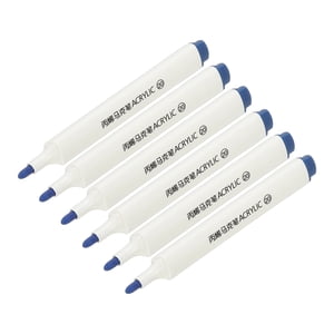 Uxcell Stylos de marquage acrylique de peinture Stylo de peinture acrylique imperméable de peinture Art Marker stylo à base d'eau de peinture pour DIY Craft bleu foncé