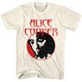 thumbnail image 1 of Alice Cooper Circle Face Natural Adult T-Shirt 5Xl, 1 of 2