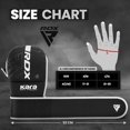 thumbnail image 3 of RDX Gants de Boxe MMA Grappling Muay Thaï Sparring Kickboxing KARA Blanc Mat, G/TG, 3 of 8