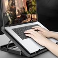 thumbnail image 3 of Laptop Cooling Pad Five Level Angle Adjustment Quick Cooling Low Noise Laptop Computer Radiator Stand, 3 of 7