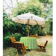 thumbnail image 2 of Vargottam Indoor/OutdoorRoundTablecloth 58 InchTablecloth With Umbrella Hole & Zip, Waterproof TableCloth, TableCovers For Backyard Table -Green, 2 of 7
