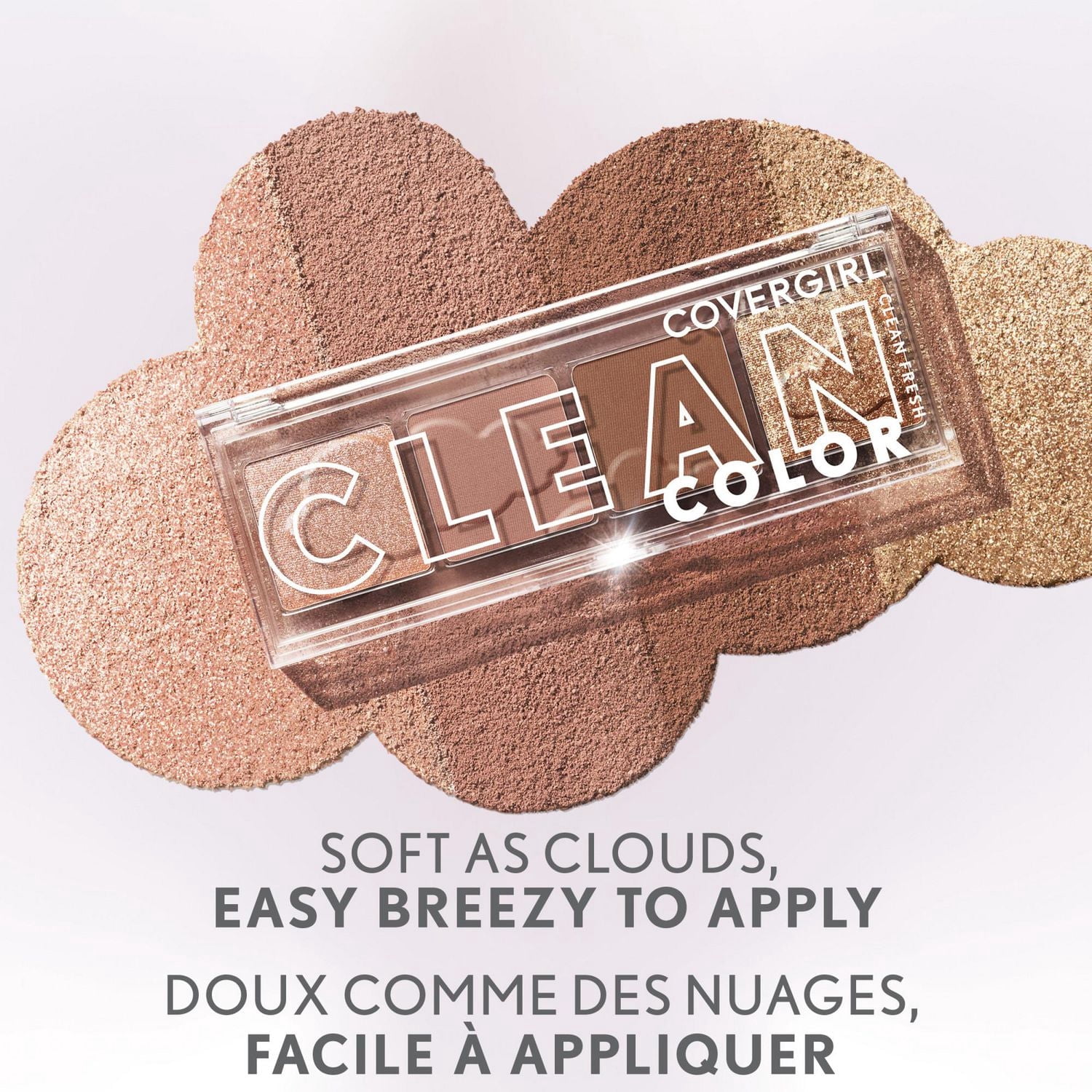 COVERGIRL Fard à paupières Clean Eye Color, pure, sain et végétalien, sans talc, huile minérale, paraben et parfum, hautement pigmenté, sans cruauté