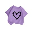 thumbnail image 3 of WEAIXIMIUNG Ensemble de Pâques 4T pour Fille Enfant Filles Mignon Graphique Col Rond Manches Courtes Tee Été Décontracté T-Shirt 100, 3 of 6