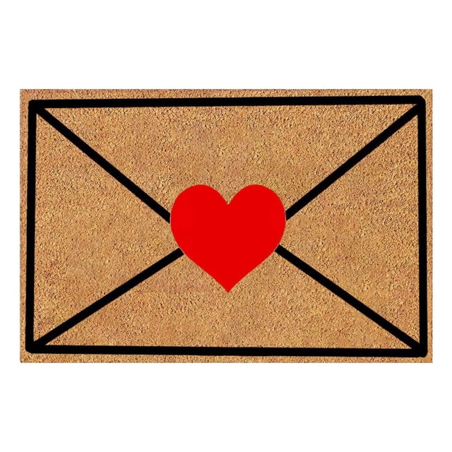 TIMIFISValentine's Day Bathroom Rrug Heart Pattern Entrance Mat Non Slip Washable Welcome Mats for Front Door Bathroom Entrance