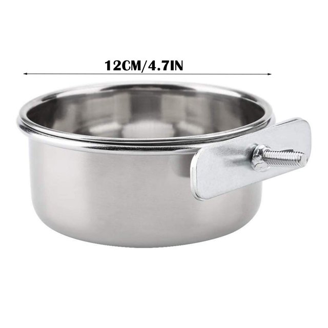 Stainless Steel Bird Feeder Food Box With Water Cup