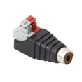 thumbnail image 1 of Speaker Wire A/V Cable to Audio Male female RCA Connector Adapter Press Plug, 1 of 7