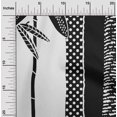 thumbnail image 2 of oneOone Tissu Polyester Spandex Noir Matériel de Robe Tropicale Tissu Imprimé Tissu au Mètre 56 Pouces de Large, 2 of 5