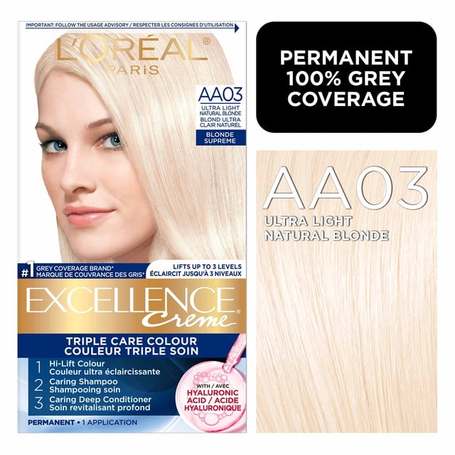 L'Oréal Paris Excellence Crème Coloration Triple Soin pour Cheveux, Coloration Permanente