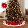 thumbnail image 2 of Christmas Tree Skirt Snowflake Reindeer Digital Christmas Tree Skirt Surround with Polyester Ornament Decoration Christmas Tree Decorations, 2 of 6