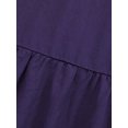 thumbnail image 3 of Wangsaura Women's Maxi Skirts Casual Elastic High Waisted A Line Ruffle Flowy Dresses Simple Style Bottoms, 3 of 6