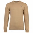 thumbnail image 1 of U.S. POLO ASSN. Men's Chandail Tricoté - Col Rond, logo Brodé, Coton Beige 2TG (XX-Grand), 1 of 3