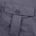 thumbnail image 4 of RXIRUCGD Blouse Décontractée Mode Homme Couleur Unie Cargo Boutons Poches Manches Longues Col Rabattu, Gris Foncé, Taille : TG, 4 of 8
