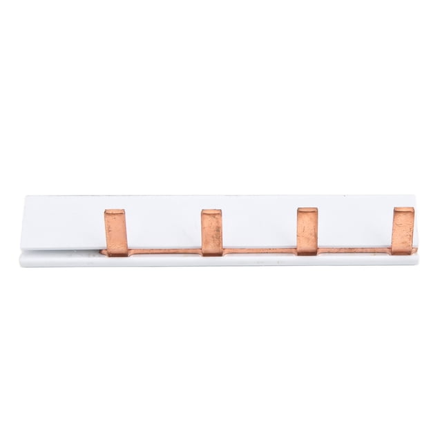 Barre de Bus de Disjoncteur, Résistante à l'Usure, Antipoussière, Isolation en Cuivre Pur, Barre de Bus à 1 Rangée pour C45 DZ47 IC65N Type 4 Canaux