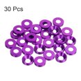 thumbnail image 3 of Unique Bargains Lot de 30 Rondelles à Encastrer M4 en Alliage d'Aluminium Anodisé, Violet, 3 of 4