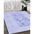 thumbnail image 3 of Ahgly Company Tapis d'Intérieur Lavable en Machine Carré Lavande Bleu, 3 Pieds Carré, 3 of 7