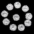 thumbnail image 3 of Baohd 10Pcs Alloy Base Rhinestone Buttons Shine Embellishment Buttons Crystal Flower Clothes DIY Accessories, 3 of 6