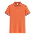 thumbnail image 4 of Styesk T Shirts for Man Solid-Color Casual Button Short Sleeve Turndown Collar Blouse Shirt, 4 of 5