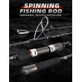 thumbnail image 2 of BLUEWING Spinning Rods Fishing Rod 1 Piece Fishing Pole with SIC K-series Guides and Stainless Steel Frame for Inshore Fishing, Bottom Fishing, Jigging, Offshore Fishing, 5'6", 2 of 6