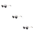 thumbnail image 1 of maskred PVC Heart-Shaped Glasses Non-Slide Silicone Nose Pads And Mulitple Colours For Chic Look Gold Metal black 3Set, 1 of 6