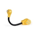 thumbnail image 2 of Camco Power Cord Adapter 55168 Power Grip; For Connecting RV Power Inlet To Standard Power Source; 15 Amp Male To 50 Amp Female; 15 Amp Dogbone; Non Locking; Not Waterproof; With Plug Head Handle, 2 of 3