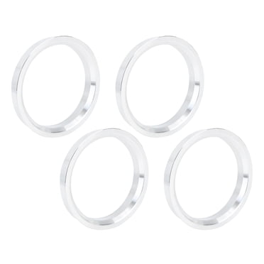 Unique Bargains 4 Pcs Anneaux Centrés de Moyeu de Voiture en Alliage d'Aluminium 67,1 mm à 65,1 mm Entretoise d'Alésage de Roue