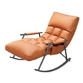 thumbnail image 4 of simhoa Rocking Chair Adjustable Backrest Casual Armchair for Bedroom Camping Office Orange, 4 of 8