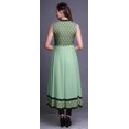 thumbnail image 4 of Bimba Robe Anarkali Tribale Pastel Mint3 Col Mandarin Sans Manches Kurtis pour Femmes Imprimé Robe Maxi XX-Grand, 4 of 6
