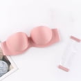 thumbnail image 2 of Strapless Bras for Large Breasts Ladies Strapless Gathering Invisible Bra Glossy Back Buckle Breast Seamless Bra Underwear Strapless Bra for Large Breasts, 2 of 9