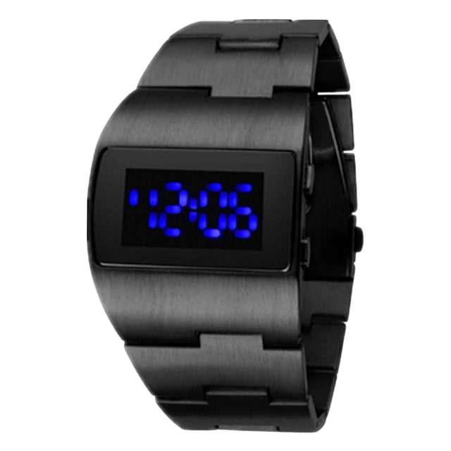 Watch Heavy Duty Electronic Date Simple Week Alloy Wrist