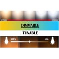 thumbnail image 3 of FSLiving Dimmable H-Type Track Light 7W LED Spotlight Industrial Look White Pendant Lights with Focused Adjustable Height Linear Stepless Dimming Remote Control 3 Lights Customizable for Kitchen, 3 of 8