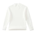 thumbnail image 1 of LOVZFMLL Girl's Sweater, Turtleneck Ribbed Pullover Solid Color, Casual Essential Stretchy Layering Top Fall Clothes Warm Winter Tops Kid Girls Clothes for 8 Years, 1 of 3