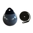 thumbnail image 3 of Almencla Boat Buoy Ball Multipurpose Round Anchor Buoy for Docking Marking Small Boat Black Rope, 3 of 8