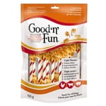 Bon 'N'Fun triple aromatisant double pops avec poulet 5.5 Ounces, Savoureuse Snack enrobée de coupes premium de vrai poulet pour tous les chiens