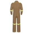 thumbnail image 4 of TTAO One Piece Work Coveralls for Men Reflective Mechanics Overalls Workwear Long Sleeve Suits Khaki M, 4 of 8