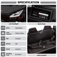 thumbnail image 4 of VOLTZ TOYS Premium 24V 2-Seater Kids UTV Ride-On Car - 4WD Quad Motors, Power Battery, Spring Suspension and Parental Remote Control - Black, 4 of 6