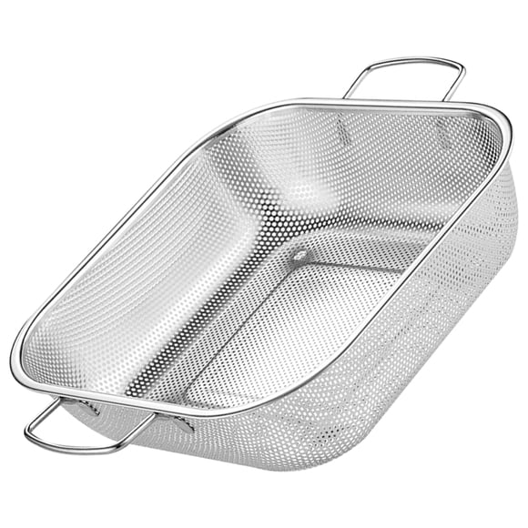 UPOUART Panier Égouttoir de Cuisine en Acier Inoxydable à Maille Fine pour Fruits et Légumes 12,5 Pouces Argent