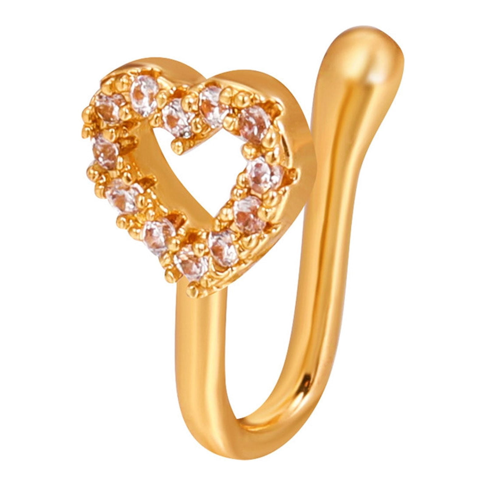 Anneaux de Nez à Clip pour Femmes Anneau de Nez Non Percé Manchette de Nez Ajustable