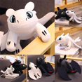 thumbnail image 2 of Black And White Dragon Night Fury Toothless, Light Fury Dragon Taming Dinosaur Plush Toy, 2 of 7