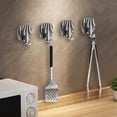 thumbnail image 4 of Jubipavy Robe Hooks For Wall Plastic Hook Adhesive Hook No Punching No Marks Strong Backpack Hook Clothes Hook Kitchen Hook, 4 of 6