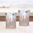 thumbnail image 1 of Birdeem Stackable Plastic Storage Jars with Measurement Scale,Airtight Food Storage Containers for Kitchen and Pantry Use,Microwave and Freezer Safe,Available in Multiple Sizes, 1 of 9