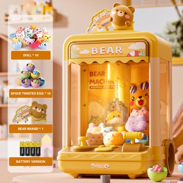 WLAGOOD Claw Machines for Kids with Lights,Mini Candy Vending Machine Toys,Prize Dispenser Toy,Party Birthday Electronic with Lights and Sounds,Electronic Claw Game Machine for Party Birthdays