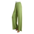 thumbnail image 1 of Diufon Straight Pants for Women Elastic High Waist Drawstring Pants Cotton Solid Color Lounge Wide Leg Pants, 1 of 6