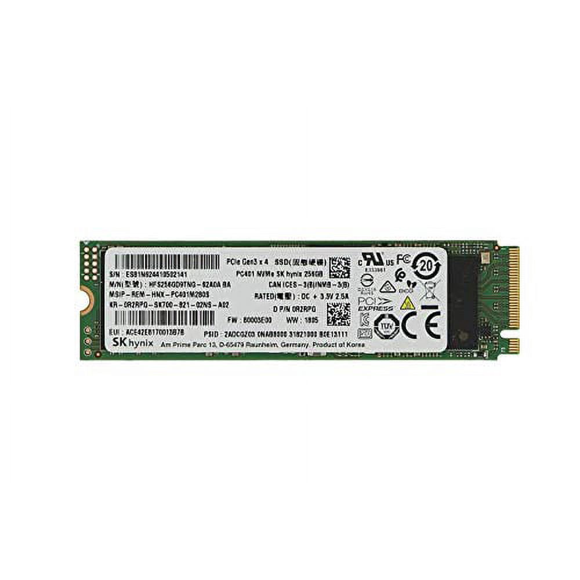 SK Hynix 256GB M.2 SSD (Solid State Drive) NVMe PCIe Model