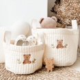 thumbnail image 2 of Storage Basket Storage Basket Soft Texture Wide Application Cotton Assorted Cartoon Organizer Box Household Supplies, 2 of 6