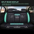 thumbnail image 4 of Maidao Car Seat Covers Full Set for FIAT for Linea 2007-2018 5 Seats Compatible Airbag Water Resistant Front Rear Cushion Protector with Headrest Black and Blue, 4 of 8